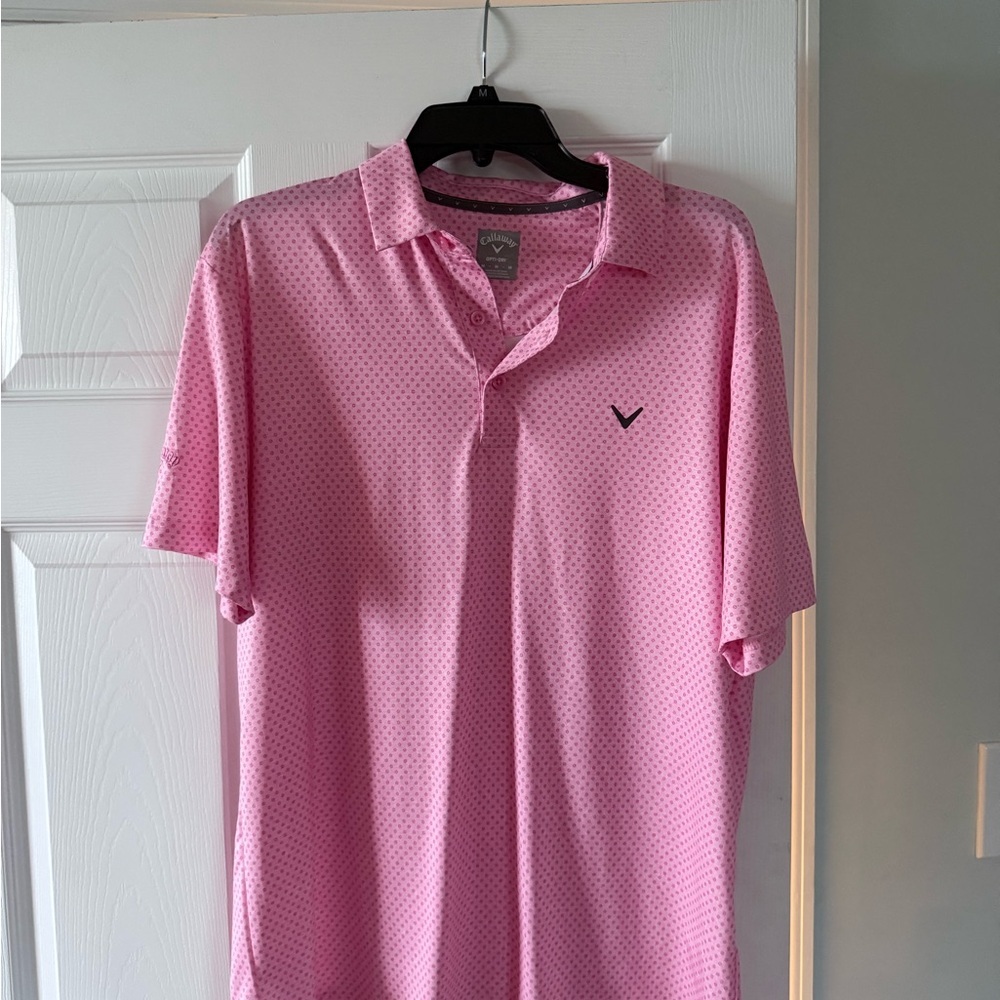 Callaway Men's Light Pink Polo Shirt